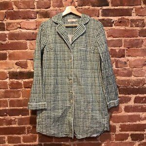 Tory Burch Mireille Printed Stretch-cotton Pajama Shirt XS